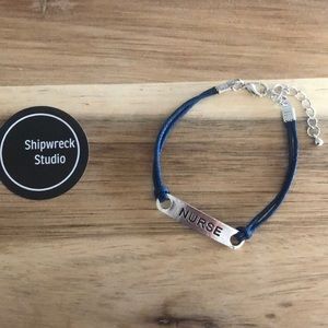 Silver Plated Nurse Cord Bracelet NEW